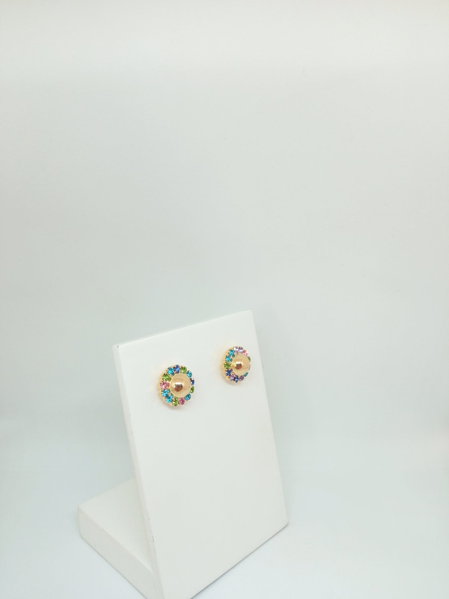Brinco Esfera - Strass Colors