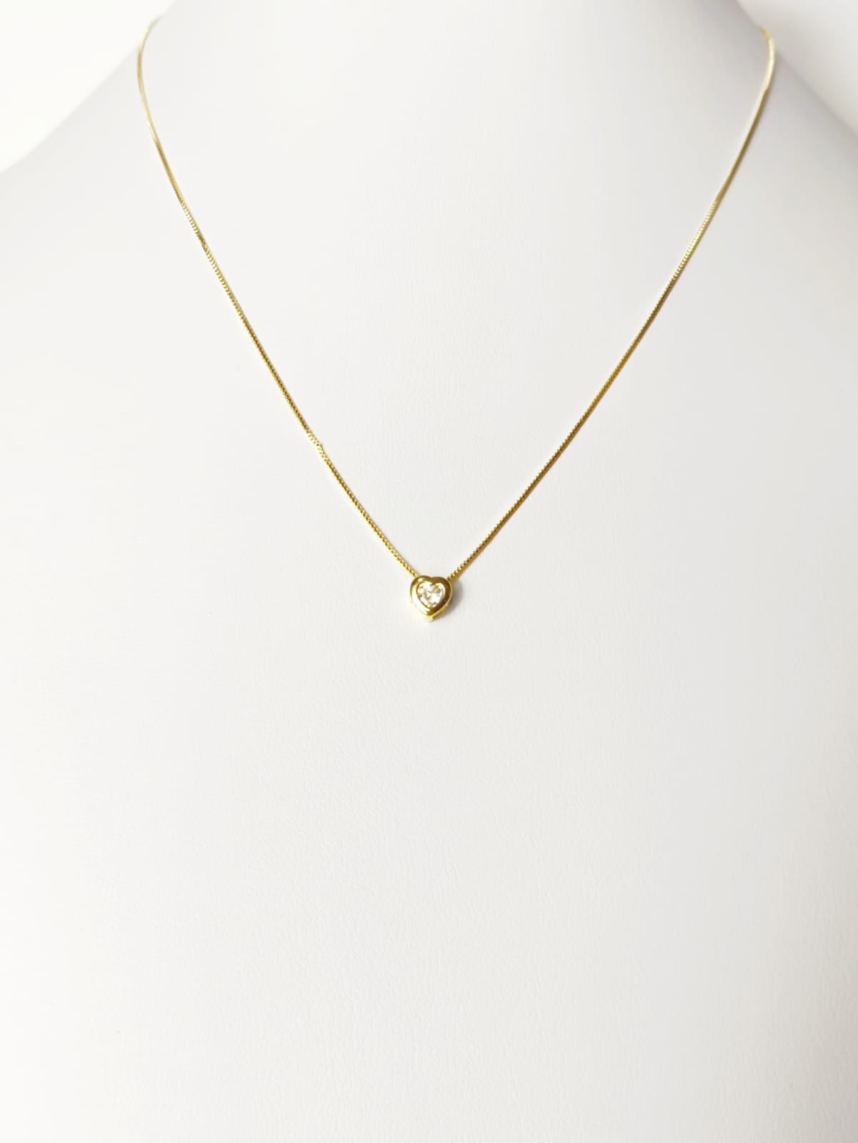 Corrente Ponto de Luz Coração - Mini