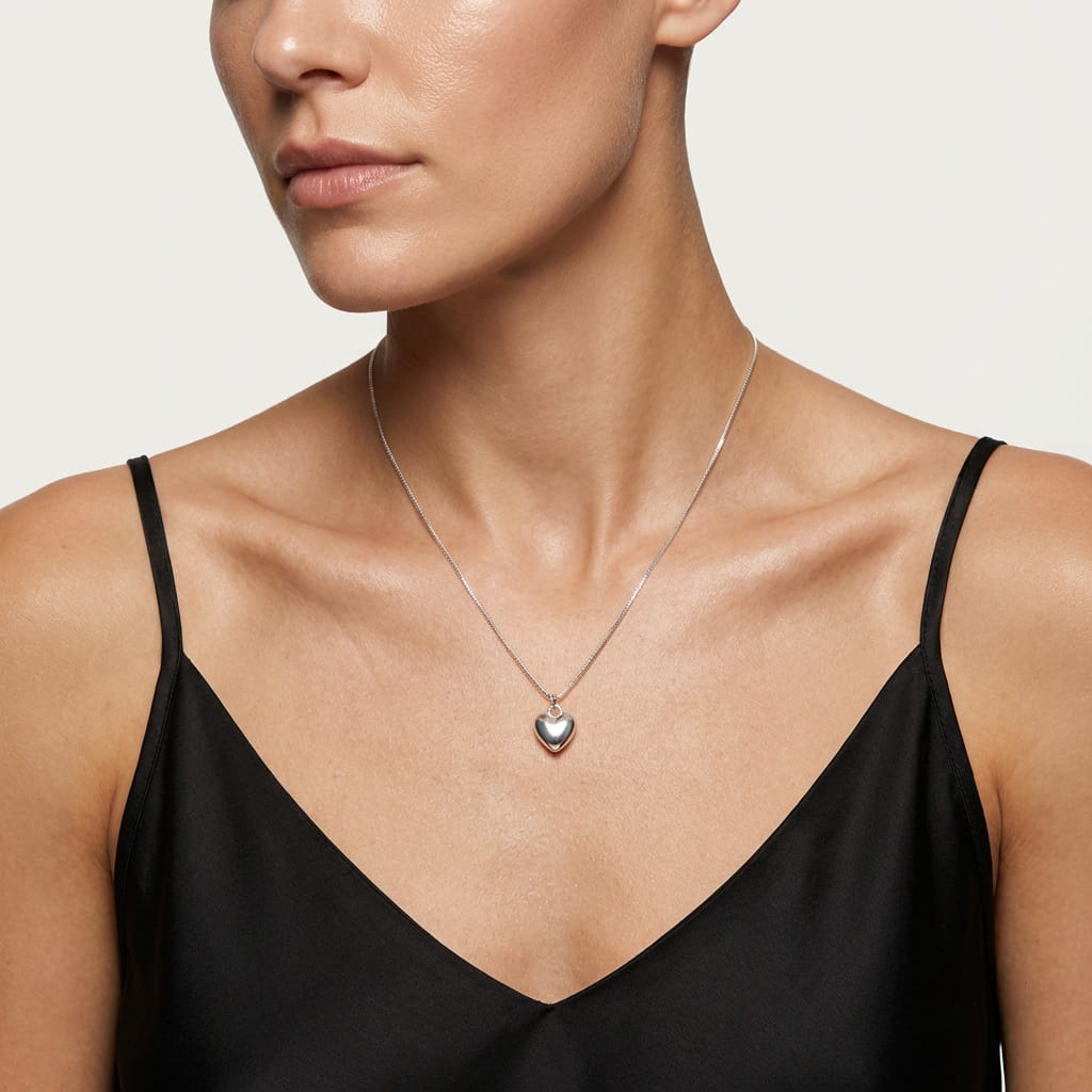 Choker Veneziana - Pingente Coração Liso