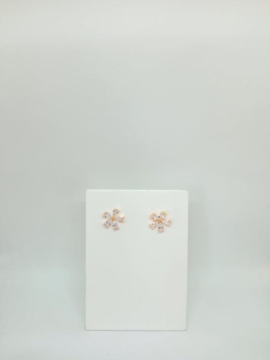 Brinco Flor Zircônia