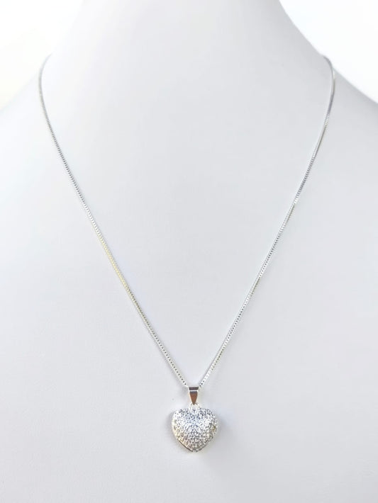 Corrente Veneziana - Pingente Coração Cravejado