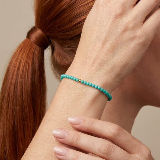 Pulseira Cristal Turquesa Esverdeada