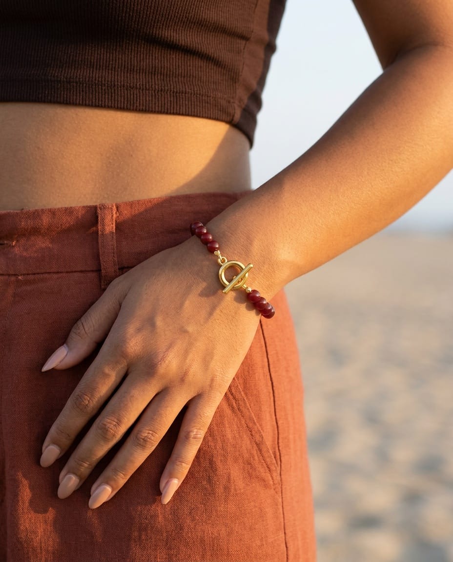Pulseira Jade Rubi