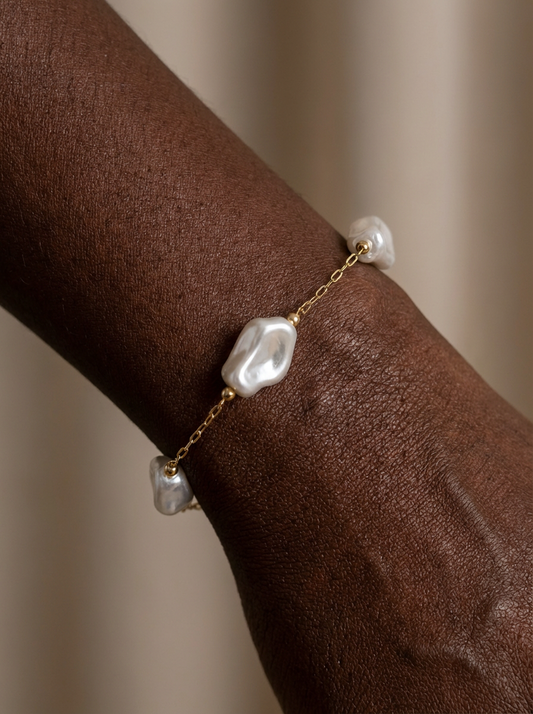 Pulseira de Pérolas Orgânicas