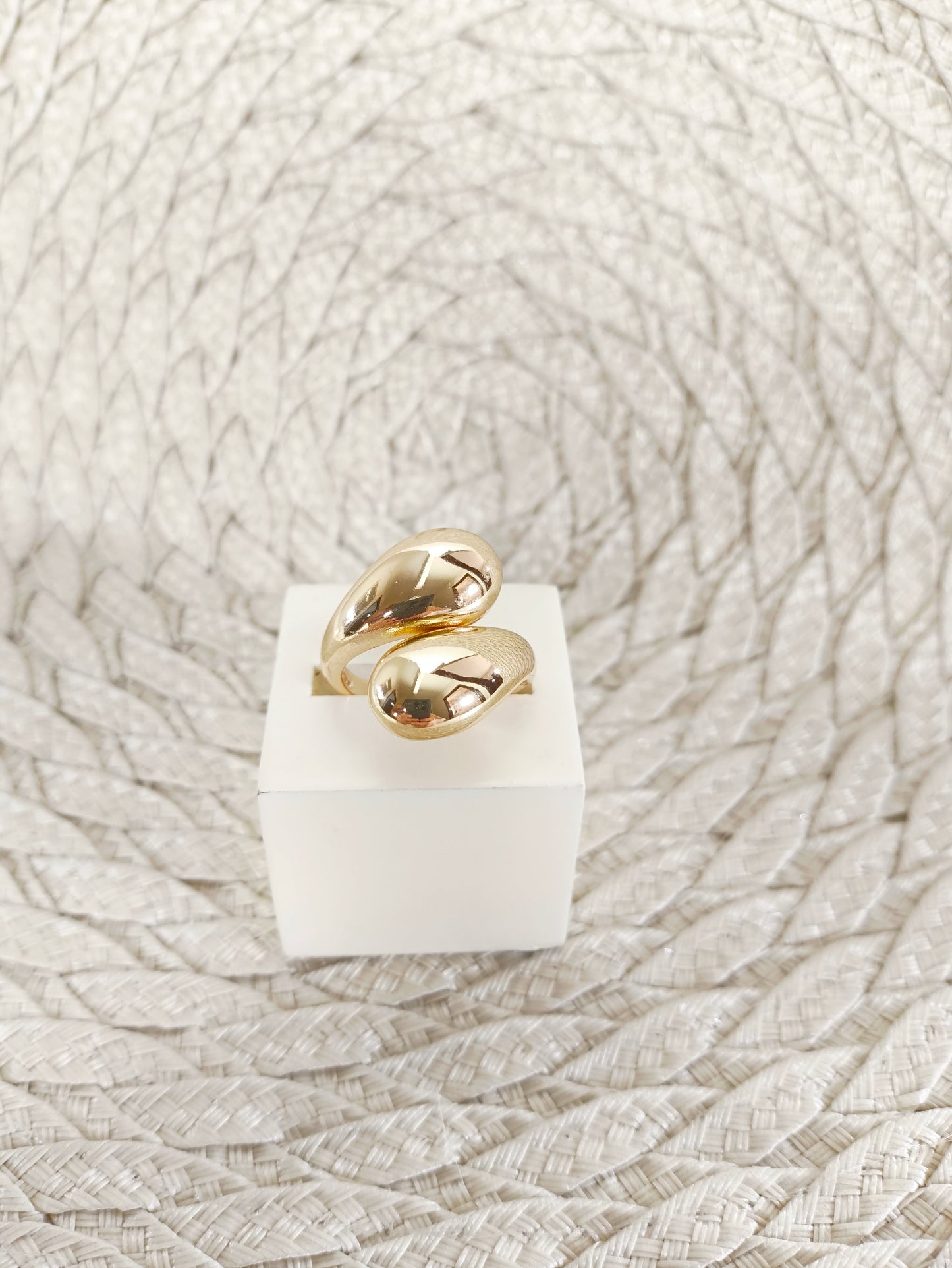 Anel Liso Gotas - Aro 19