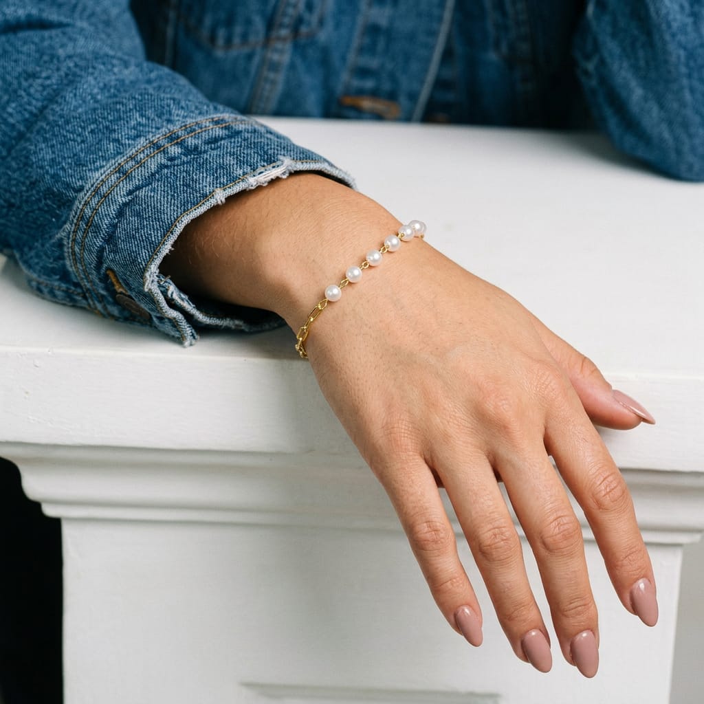 Pulseira Cartier e Mini Pérola