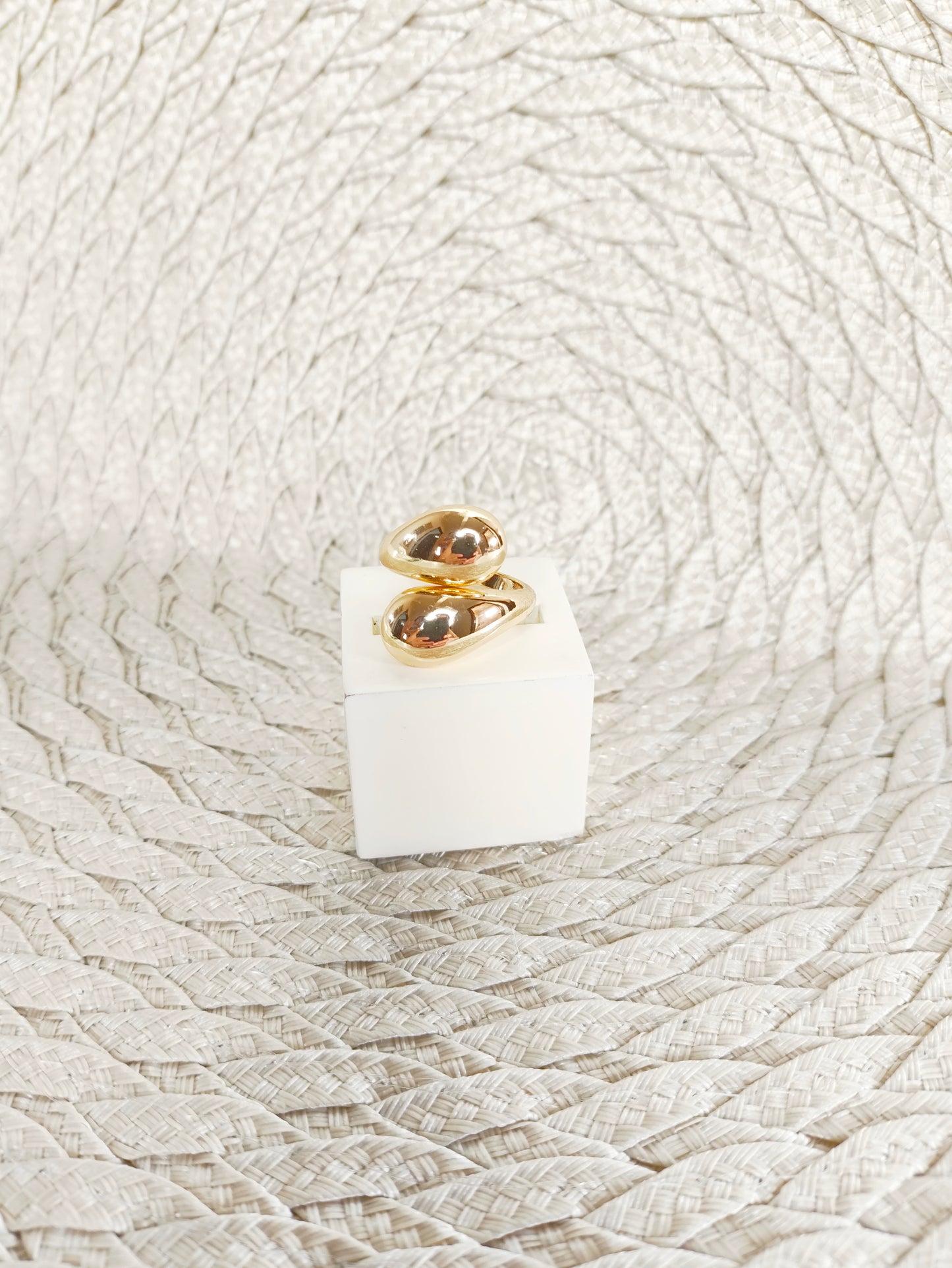 Anel Liso Gotas - Aro 19